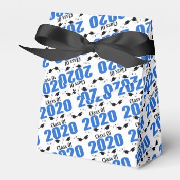 Class Of 2020 Graduation Favor Boxes (blue) by WindyCityStationery at Zazzle
