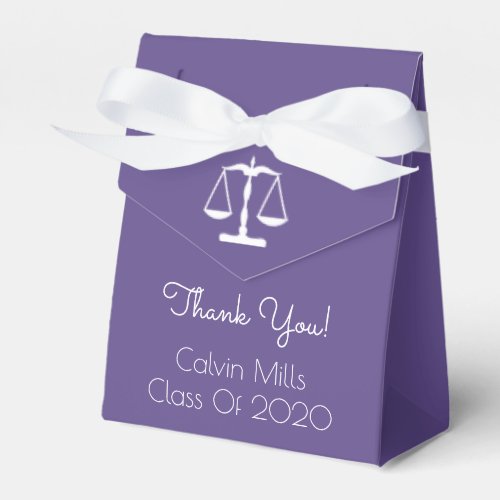 Class Of 2020 Graduation Favor Boxes Ultra Violet