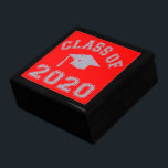 Class Of 2020 Graduation - Grey Gift Box<br><div class="desc">The perfect gift for the Class of 2020 graduate. This cool design comes in a variety of colors and products ranging from T-shirts to mugs and more. More gift ideas at www.zazzle.com/5fingerdiscount*</div>
