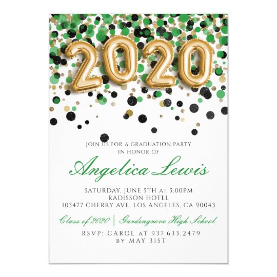 class of 2020 graduation party invitation zazzle com 2020 graduation party invitations