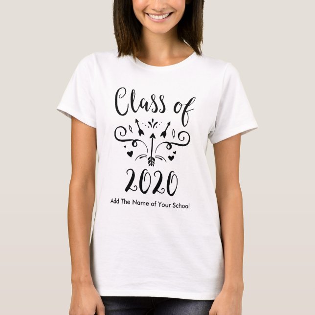 Class of 2020 High School Graduation T-Shirt (Front)