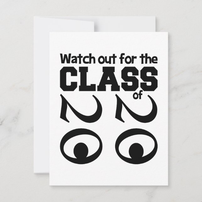 CLASS OF 2020 invitation, customizable Invitation (Front)