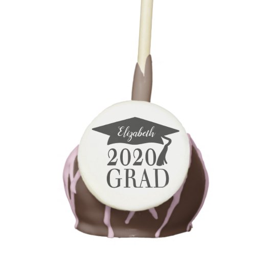 Class of 2020 Personalized Graduation Cake Pops (Front)