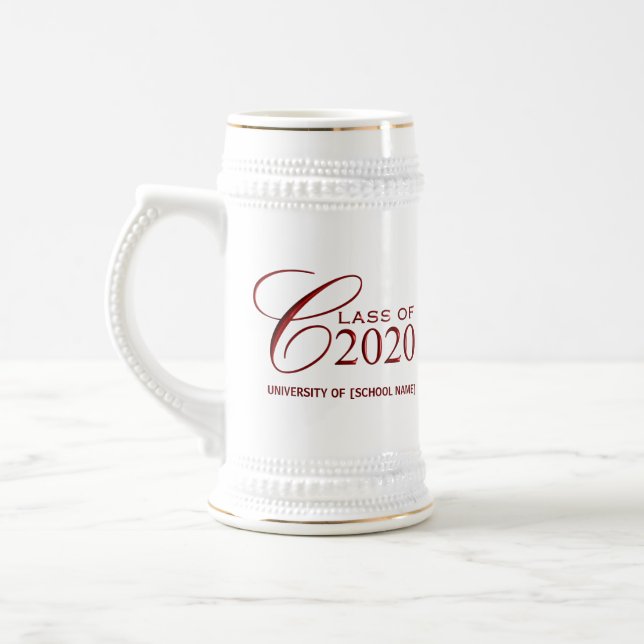 Class of 2020 - Personalized Graduation Gift Mugs (Left)