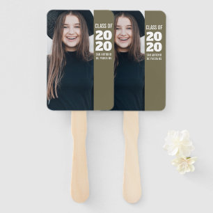Class of 2020 Photo Graduation Announcement Hand Fan