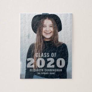 Class of 2020 Photo Graduation Announcement Jigsaw Puzzle
