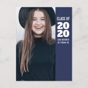 Class of 2020   Photo Graduation Announcement Postcard