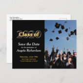 Class of 2020 Save the Date Graduation Photo Invitation Postcard (Front/Back)
