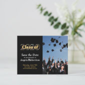 Class of 2020 Save the Date Graduation Photo Invitation Postcard (Standing Front)