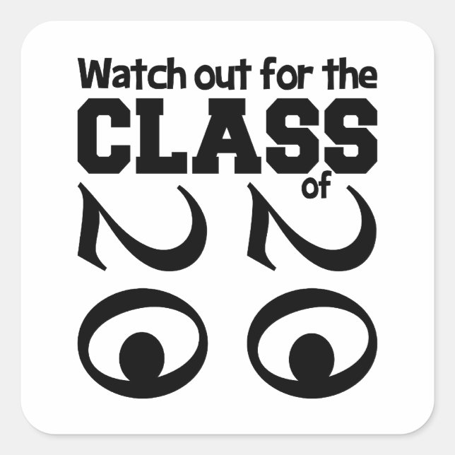 CLASS OF 2020 stickers (Front)