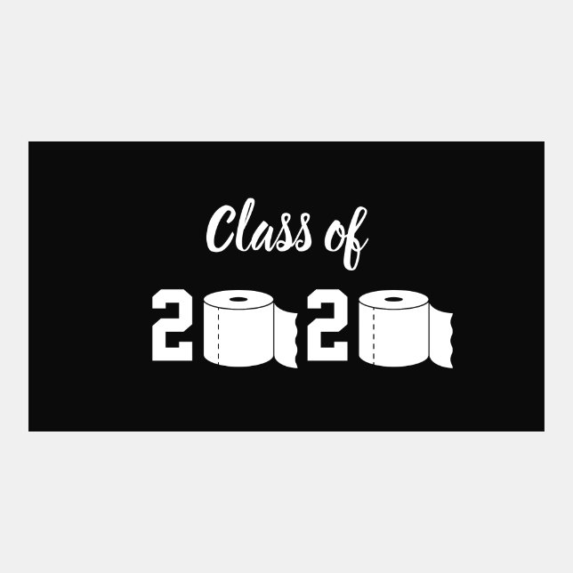 Class of 2020 Toilet Paper Virtual Zoom Background (Front)