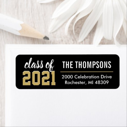 Graduation Return Address Labels | Zazzle