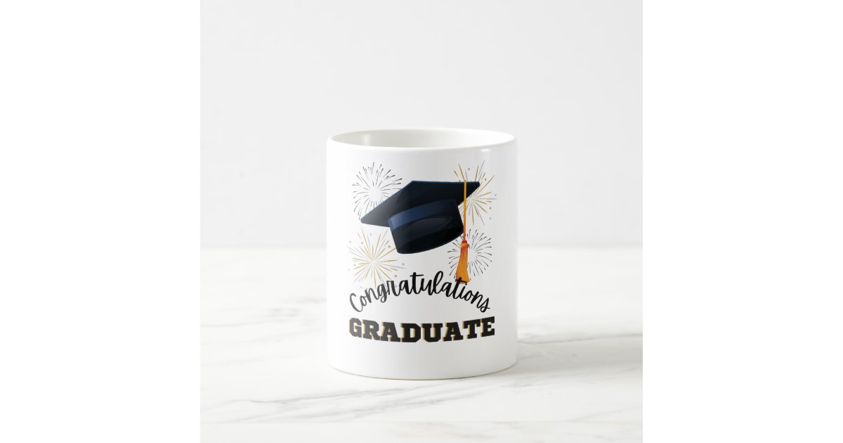 2023 Graduate Trendy Black Graduation Coffee Mug | Zazzle