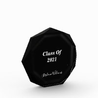 Class Of 2021 Custom Black And White Monograms
