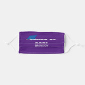Class of 2021 Custom Graduation Purple Adult Cloth Face Mask (Front, Folded)