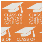 Class of 2021 Graduation Cap Orang or Choose Color Fabric