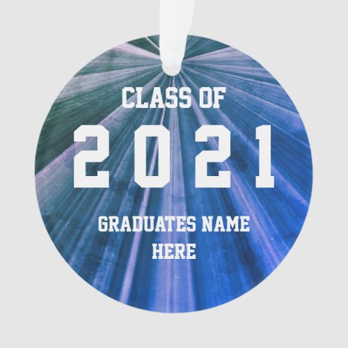 Class of 2021 Graduation Day by Janz Green Leaf Ornament