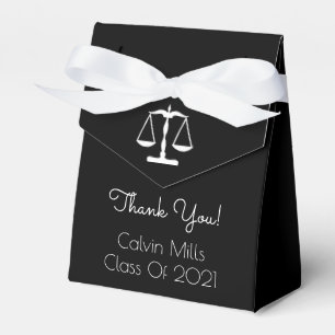 Class Of 2021 Graduation Favor Boxes (Black)