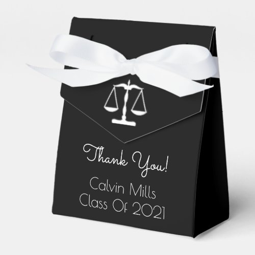 Class Of 2021 Graduation Favor Boxes Black