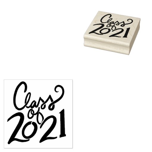 Class of 2021 Senior Open House Graduation Rubber Stamp Zazzle