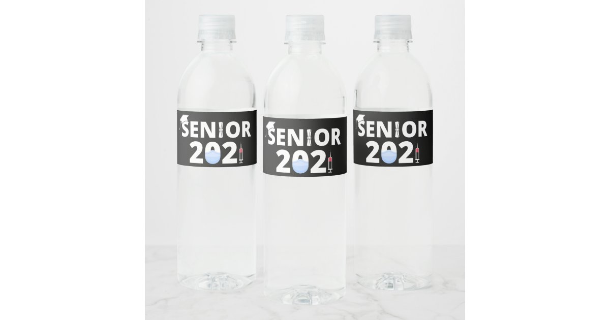 Class of 2021, Senior Year I Water Bottle Label | Zazzle.com