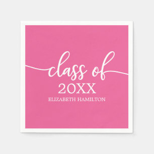 Class of 2021 Simple Chic Calligraphy Classic Napk Napkins