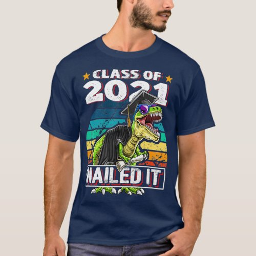 Class of 2021 T Rex Dinosaur Graduation Cap Gown