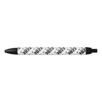 Class Of 2022 Caps And Diplomas (black) Black Ink Pen by LushLaundry at Zazzle
