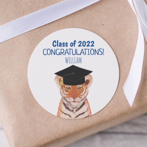 Class of 2022 Congrats  Tiger Cub  Classic Round Sticker
