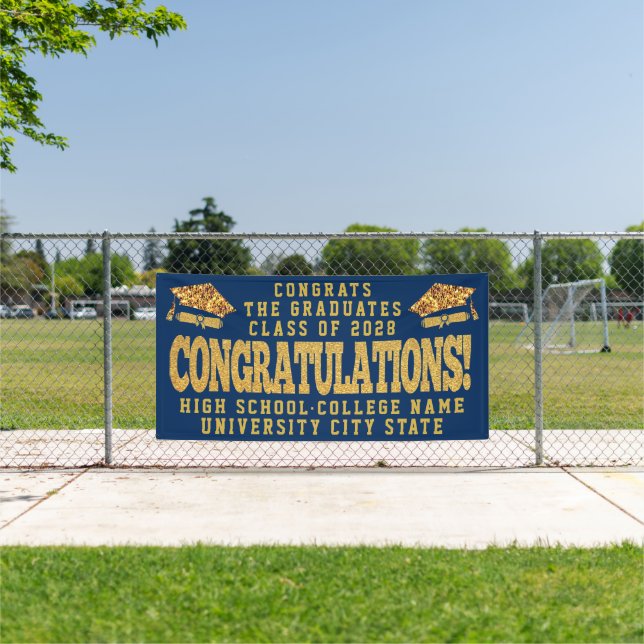 CLASS OF 2022 Custom School Graduation Ceremony Banner (Insitu)