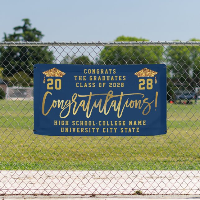 CLASS OF 2022 Custom School Graduation Ceremony Banner (Insitu)