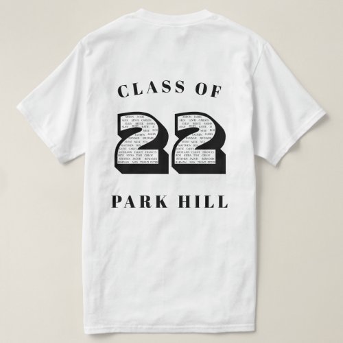 Class of 2022  Dark Theme D3  T_Shirt