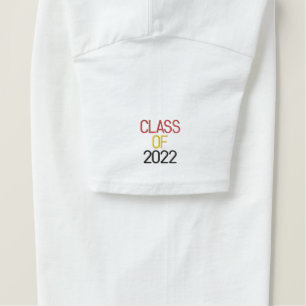 CLASS OF 2022 Embroidered School Colors T-Shirt