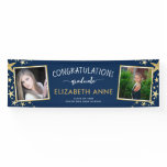 Class of 2022 Gold and Blue 2 Photos Graduation Banner Class of 2022 Gold and Blue 2 Photos Graduation Banner