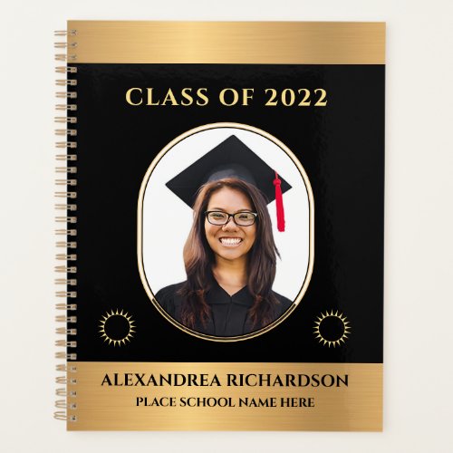 Class of 2022 Grad Student Senior Photo Custom Planner