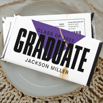 Class Of 2022 Graduate Hershey Bar Favors by invitationstop at Zazzle