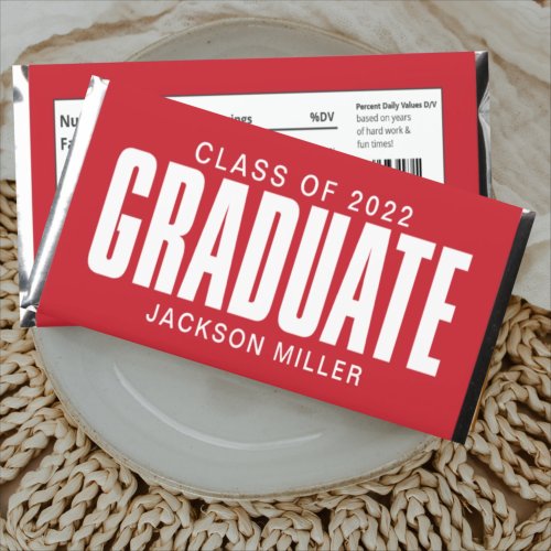 Class of 2022 Graduate Hershey Bar Favors