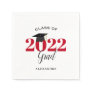 Class of 2022 Graduate Modern Red Napkins