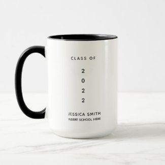 Class of 2022 Graduate Modern Simple Mug