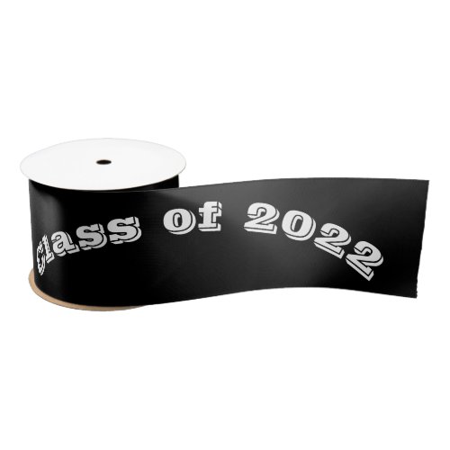 Class of 2022 Graduation Day by Janz Black Satin Ribbon