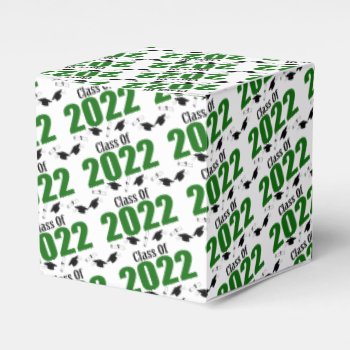 Class Of 2022 Graduation Favor Boxes (green) by WindyCityStationery at Zazzle