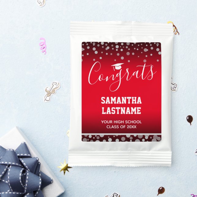 Class of 2022 Graduation Name and School Lemonade Drink Mix (Packets)