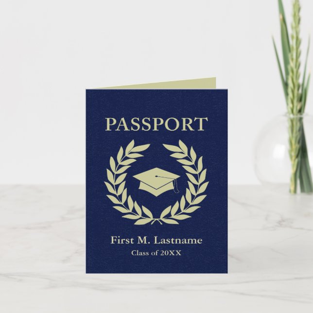 class of 2022 graduation passport invitation (Front)