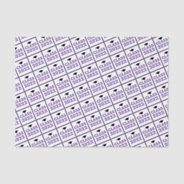 Class Of 2022 Graduation Tissue Paper (Eggplant) (Front)