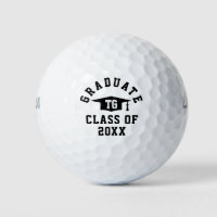 Class of 2022 High School Graduation custom name Golf Balls