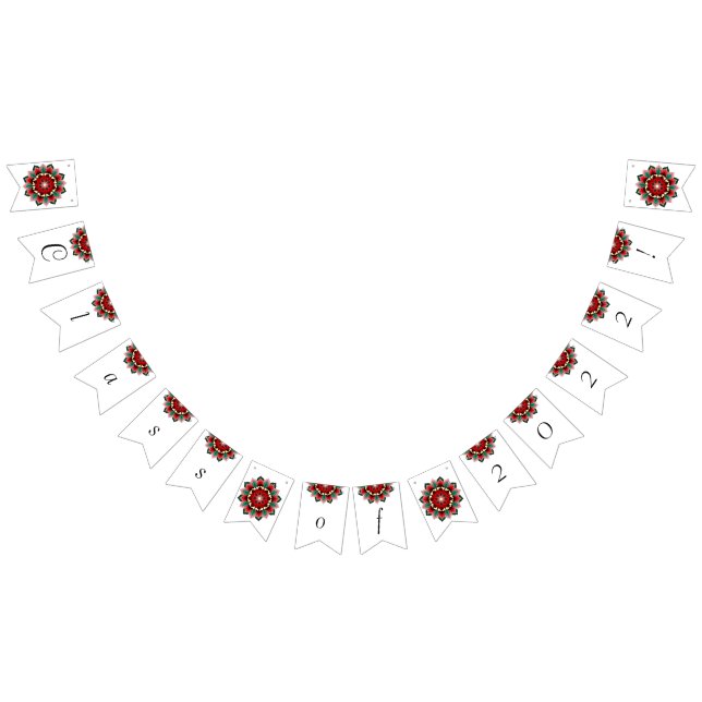 Class of 2022! Mandala in red Bunting Flags (All)