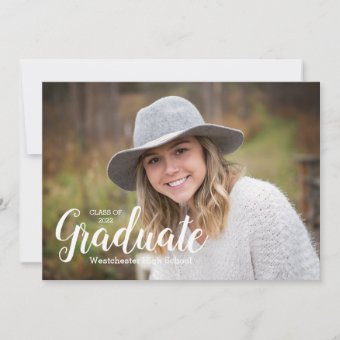 Class of 2022 Modern Photo Graduation Invitation | Zazzle