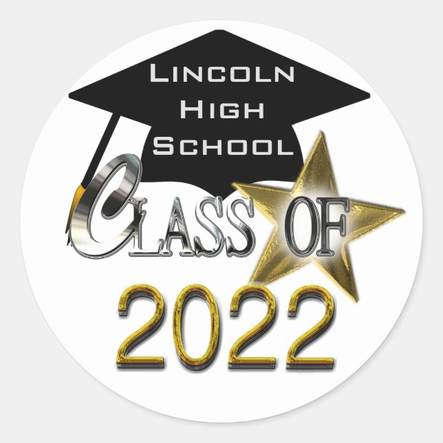 Class Of 2022 Personalized Graduation Seals (Front)