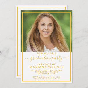 Class of 2022 Photo High School Graduation Party I Invitation