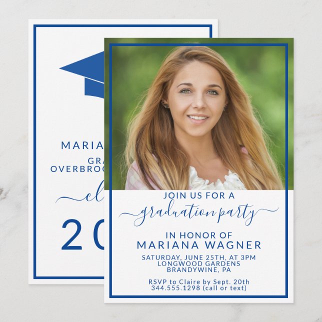 Class of 2022 Photo High School Graduation Party I Invitation (Front/Back)